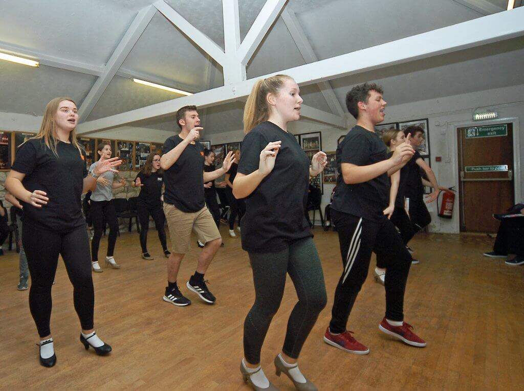 Rehearsing a routine